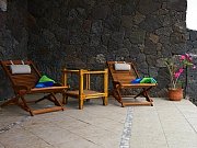 Muebles en la terraza